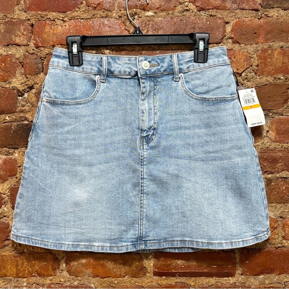 1.State Denim Skirt